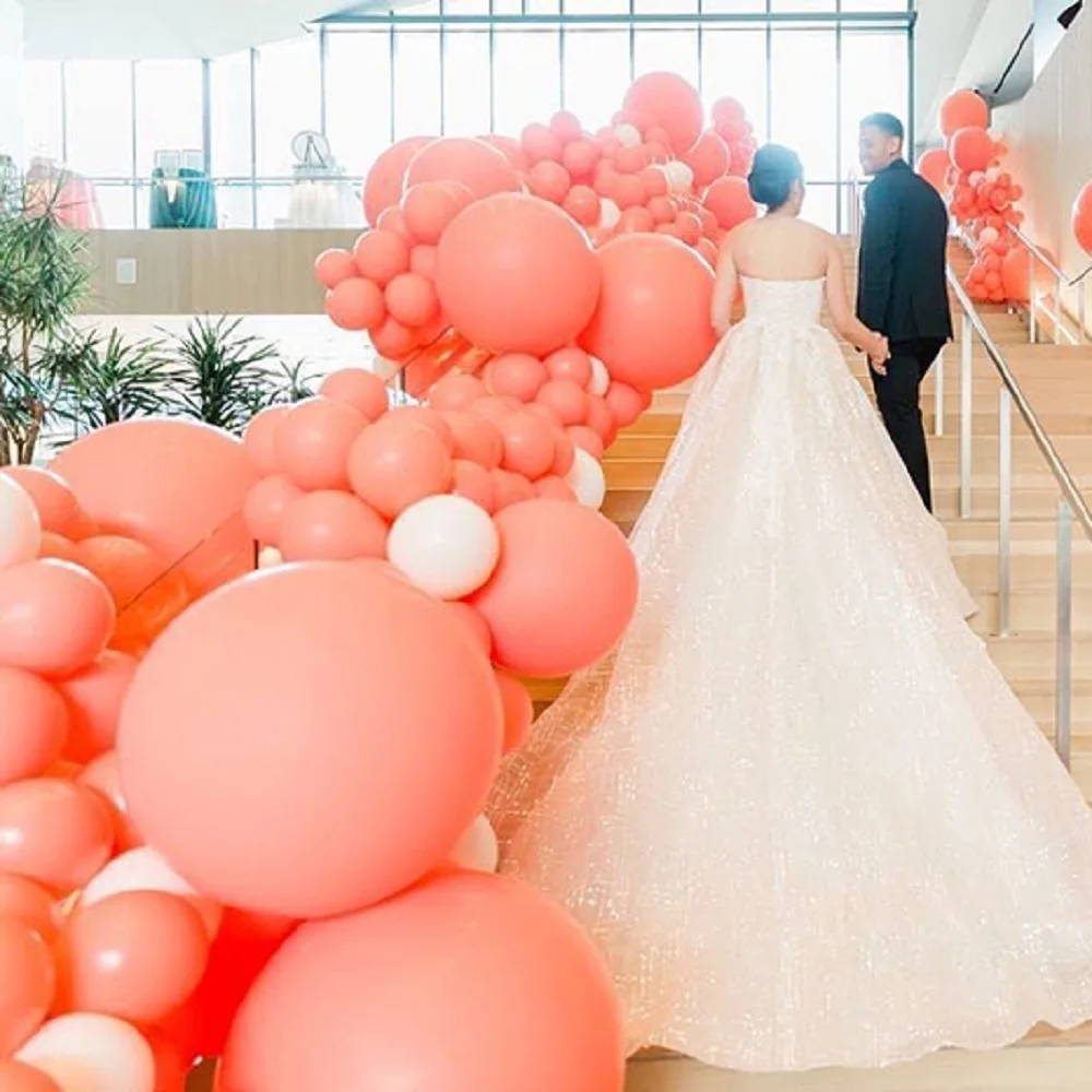 10 шт. персикового цвета розового золота коралловый Обручение вечерние фон