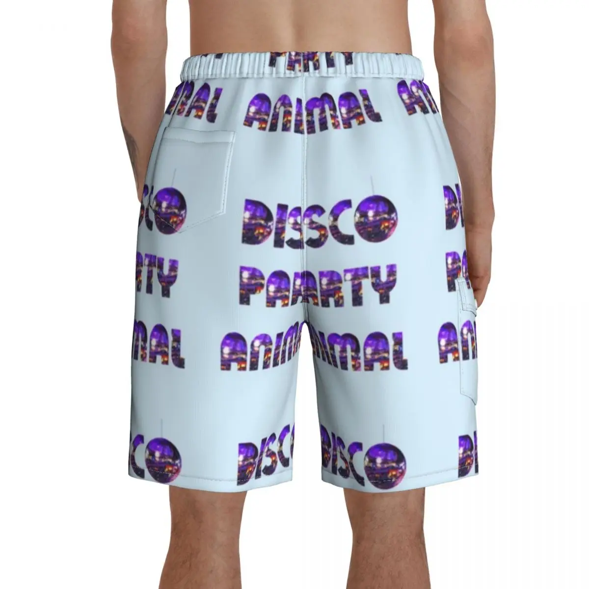 

Disco Board Shorts Funny Beach Swimming Trunks Polyester Men Swim Trunks