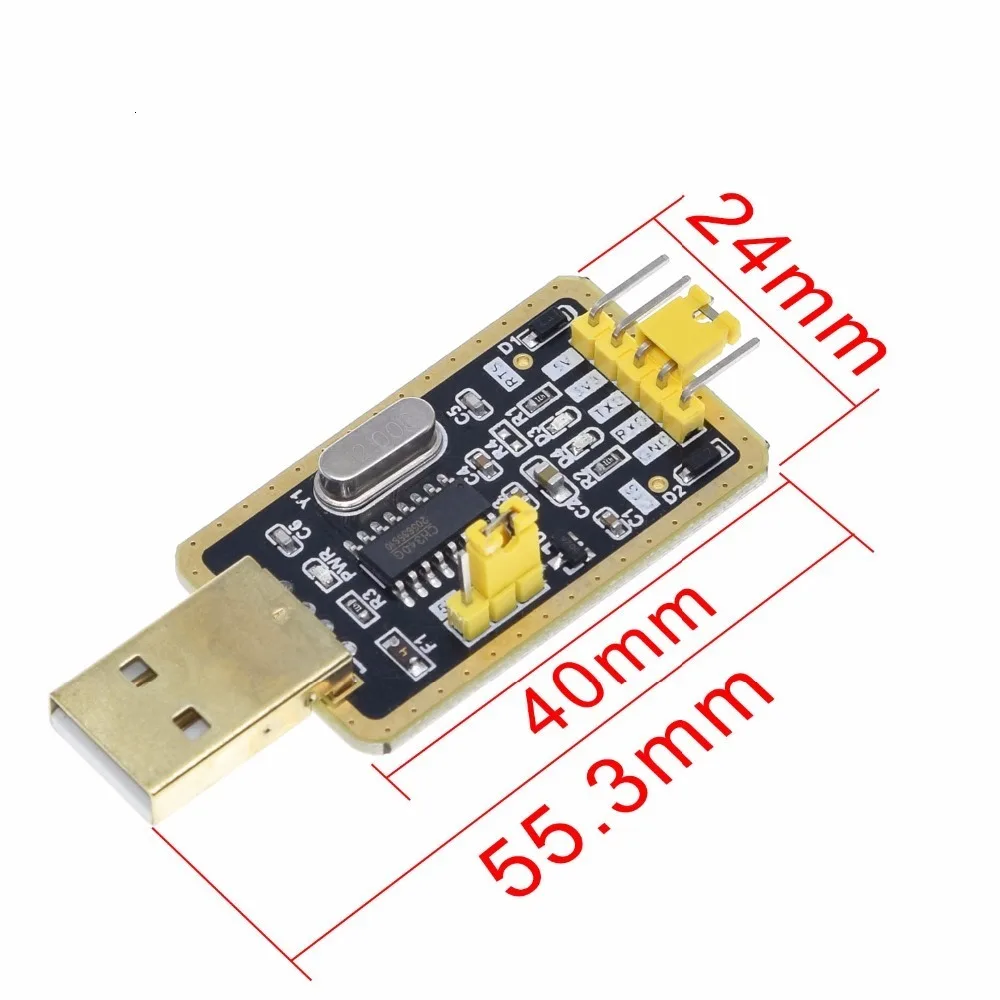 TZT CH340 модуль вместо PL2303 CH340G RS232 к ttl модуль обновления USB к последовательному порту в девять щеток для arduino Diy Kit