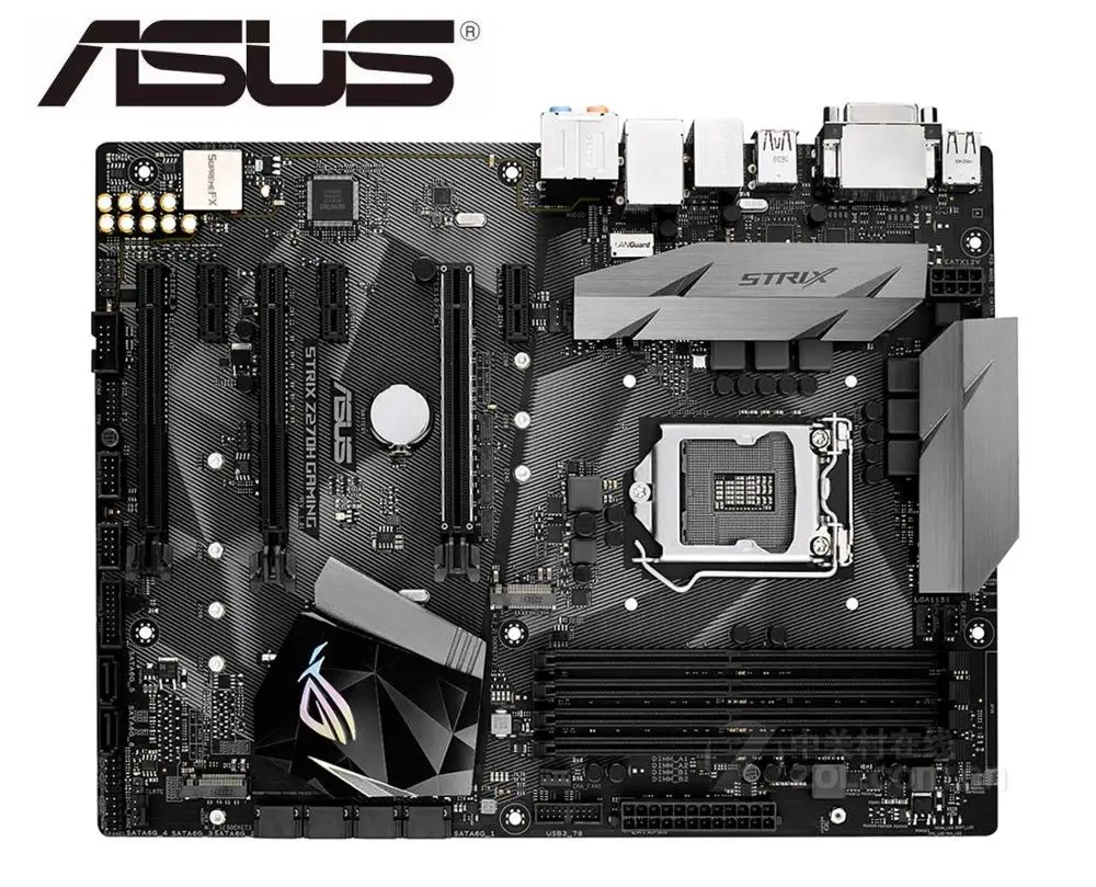 Настольная материнская плата Asus ROG STRIX Z270H игровая б/у розетка LGA 1151 i7 i5 i3 Z270 DDR4 USB3.0