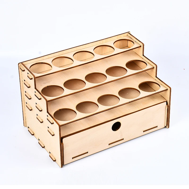 Деревянный стойка для краски пигментных чернил бутылочки хранения держатель