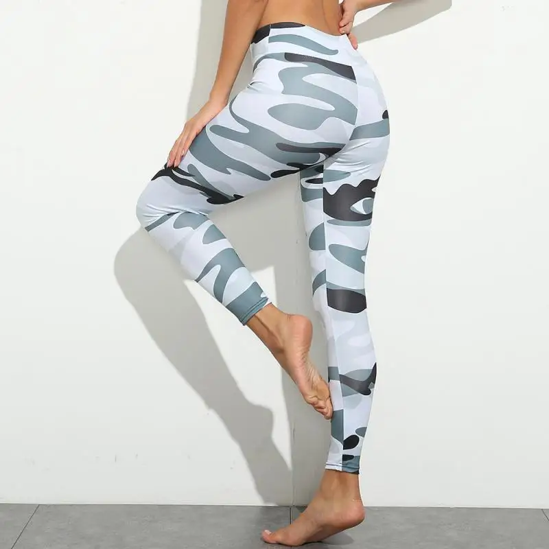 

SVOKOR Camouflage Printed Leggings High Waist Fashion Fitness Women Leggings Push Up Workout Pants Gym Elasticity Slim