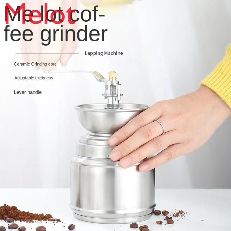 Economici Macinacaffè In Acciaio Inossidabile Macinacaffè Macinacaffè Manuale Lavabile Macinapepe Nero