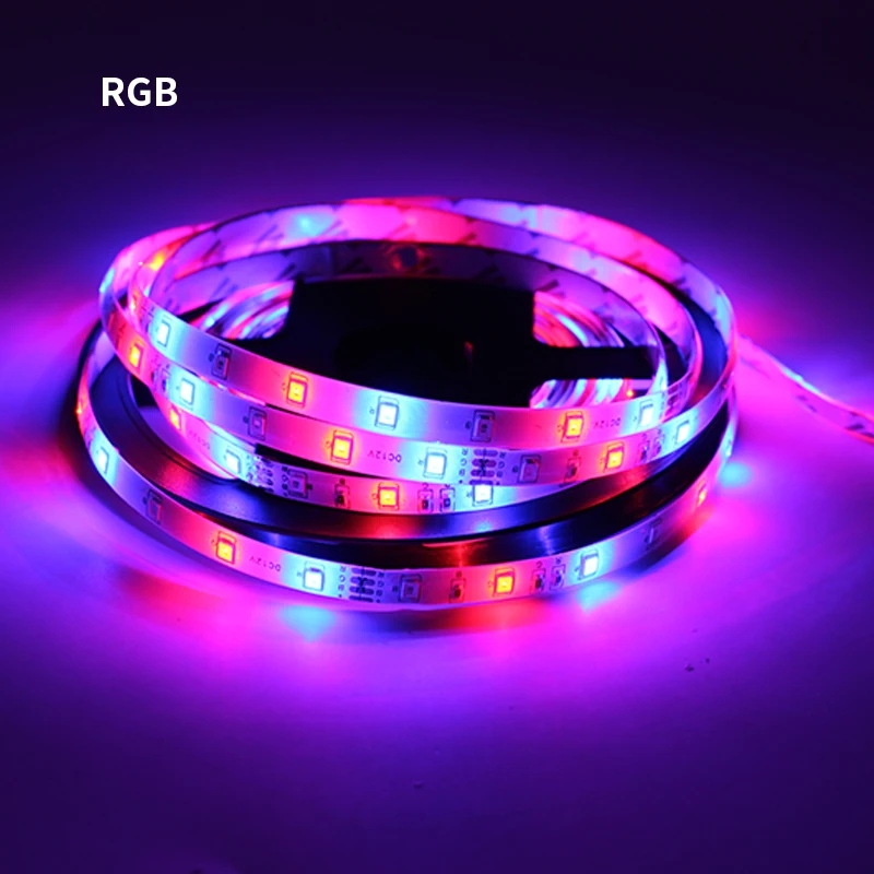 RGB 12 В вольт полоса СВЕТОДИОДНЫЙ светильник лента из ПК 2835 RGB Водонепроницаемый 1-5 м 12 В DC 60 светодиодный/м RGB светодиодный лента лампа диод Гибкая ТВ ПОДСВЕТКА - Испускаемый цвет: RGB