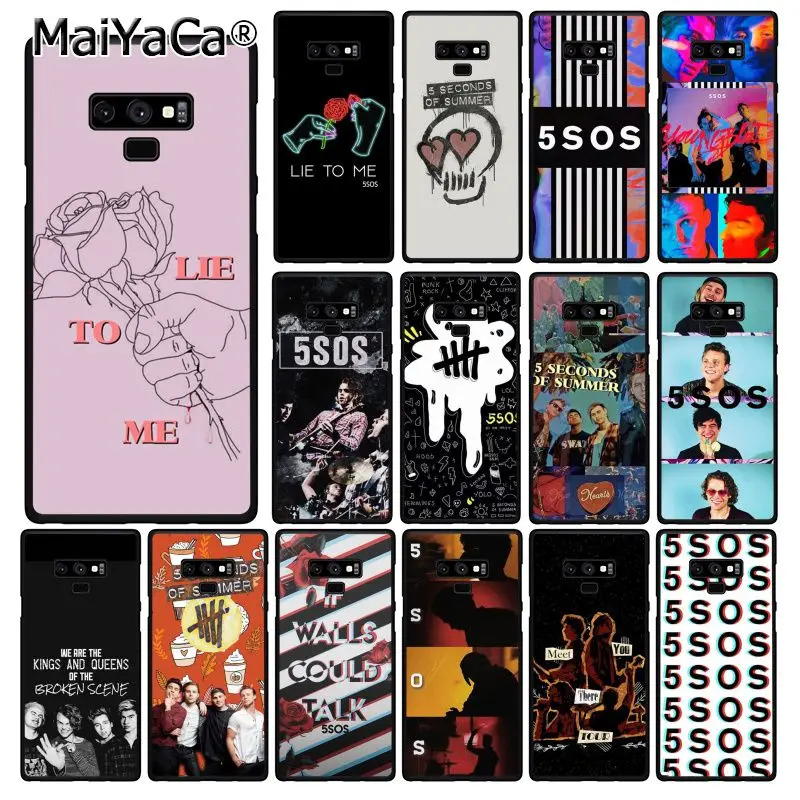 Чехол для телефона MaiYaCa 5Sos band YOUNGBLOOD 5 Seconds of Summer Samsung Galaxy A50 A70 A20 A30 Note9 8 Note7 Note10