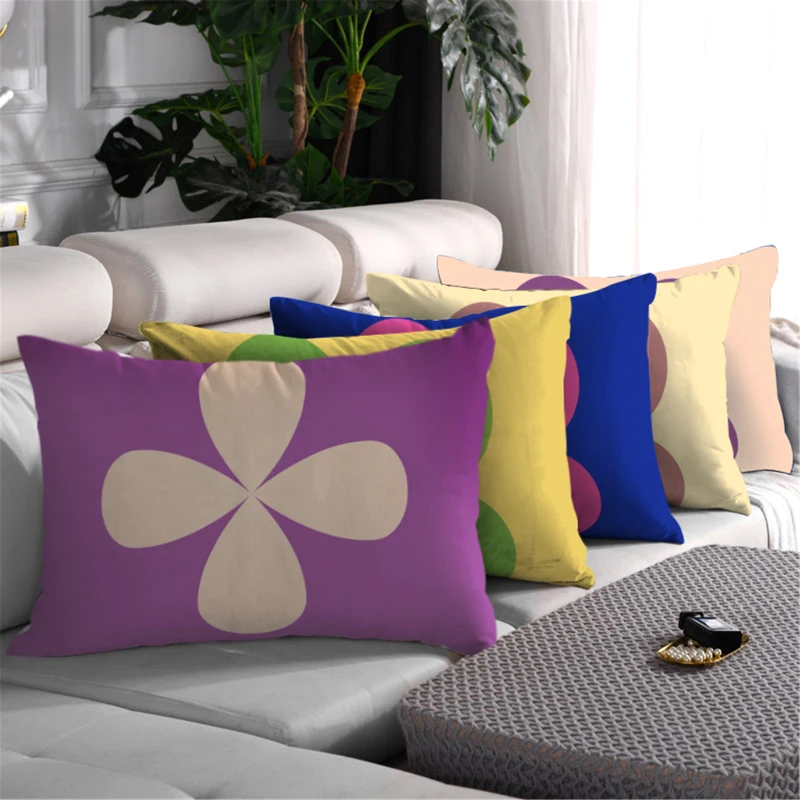 

Fuwatacchi 30x50 Cushion Cover for Bedroom Slepping Pillows Cover Home Decoration Geometric Flower Pattern Art Life Pillow Case