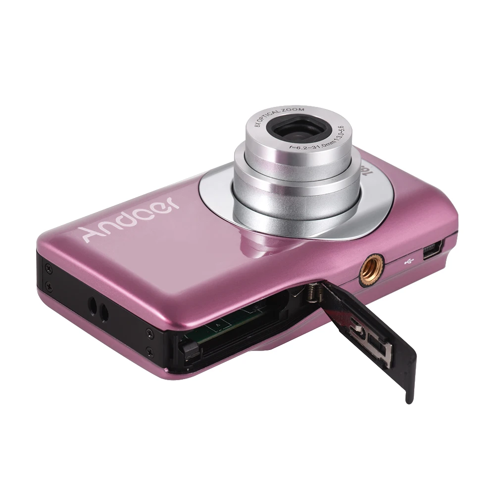 2018 Andoer камера ЖК-экран детский подарок видеокамера 16MP 720P HD Цифровая 8X оптический
