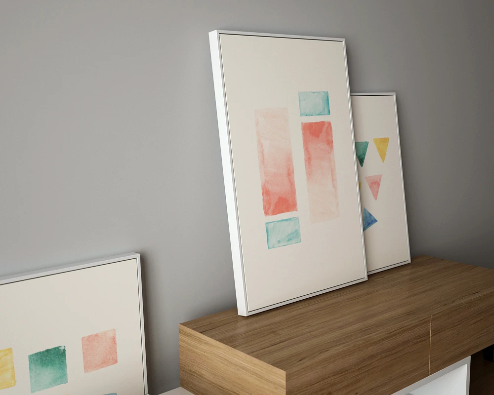 Настенный декор абстрактная цветная коробка Картина на холсте Настенная картина