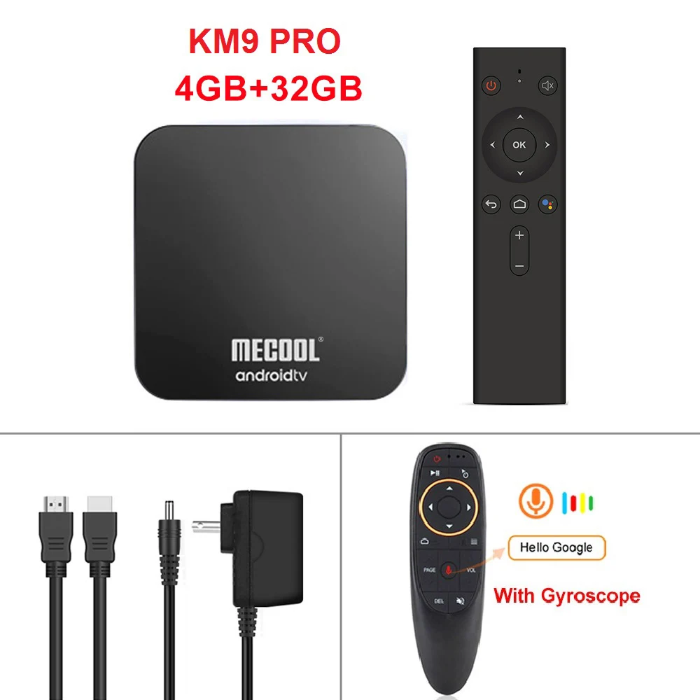 MECOOL KM3 ТВ Android tv Google Сертифицированный Android 9,0 ТВ приставка 4 Гб 64 Гб 128 ГБ Amlogic S905X2 4K 5G Dual Wifi BT4.0 KM9 PRO 4G 32 ГБ - Цвет: KM9 PRO 4G32G G10