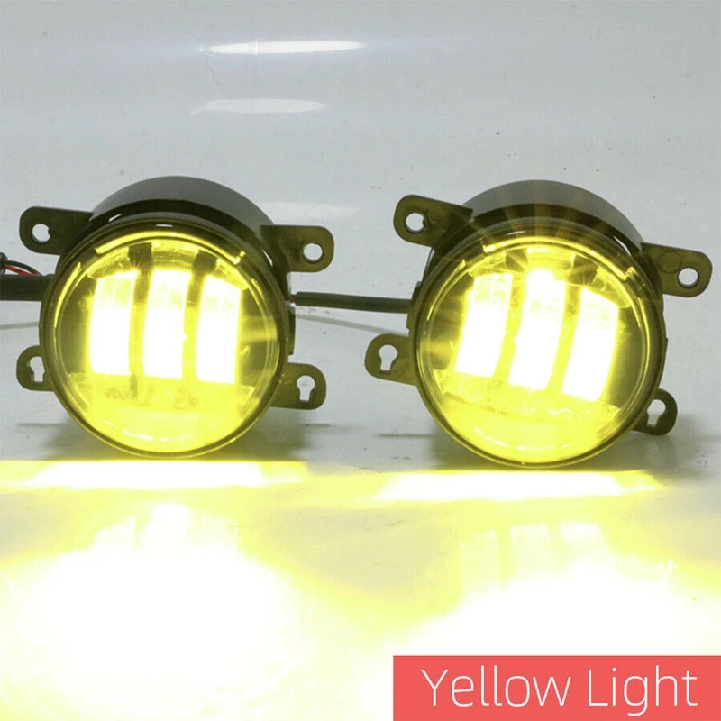 

NEW-White/Yellow Dual Color 20W High Power LED Fog Light Kit for Honda Nissan Subaru Ford