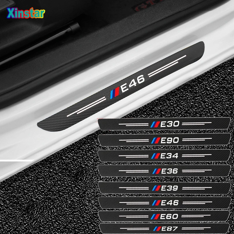 

Carbon Fiber Protector Car Door Sticker For BMW E30 E34 E46 E60 E39 E87 E90 1 2 3 5 7 Serier