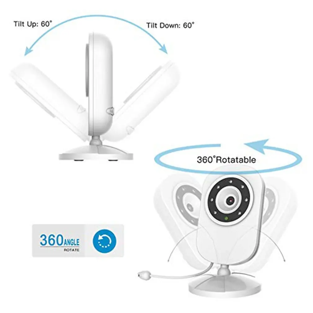 Видеоняня с камерой 1080P цифровой 2 4 ГГц беспроводной видео монитор датчиком