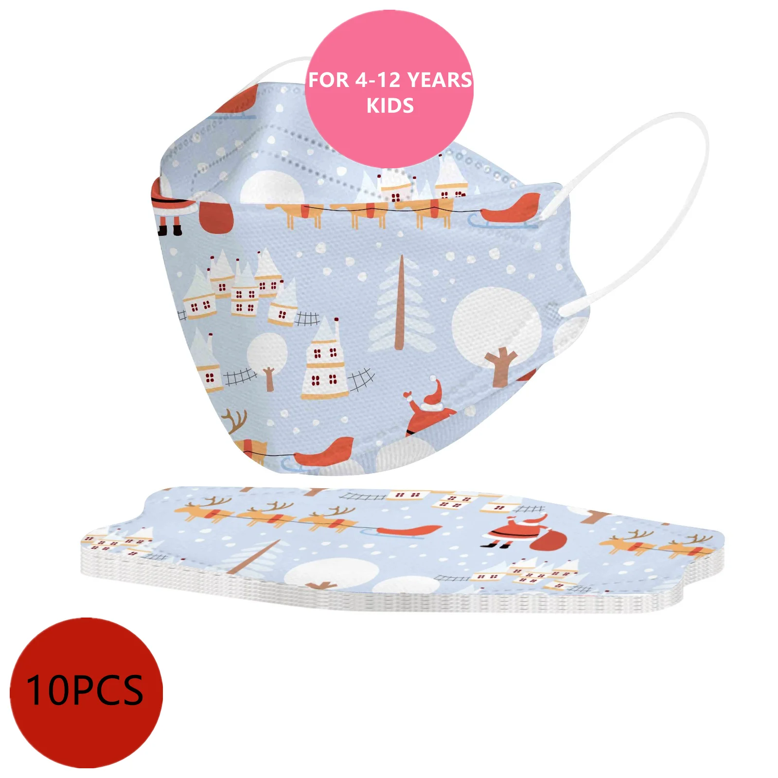 Одноразовая маска для детей Рождественская Детская одноразовая лица девочек