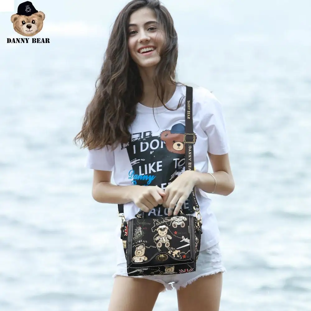 Классическая женская сумка Danny Bear винтажная Наплечная Сумка для женщин