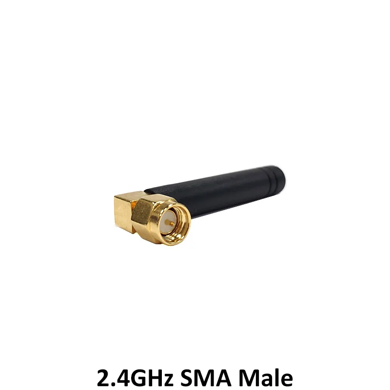GRANDWISDOM 5pcs 2.4G antenna 2dbi sma male wlan wifi 2.4ghz antene IPX ipex 1 SMA female pigtail Extension Cable iot antena