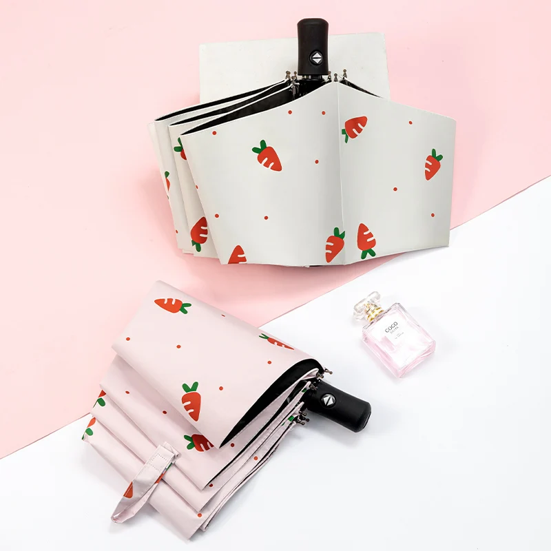 Женский зонт с защитой от УФ-лучей и фруктами | Дом сад