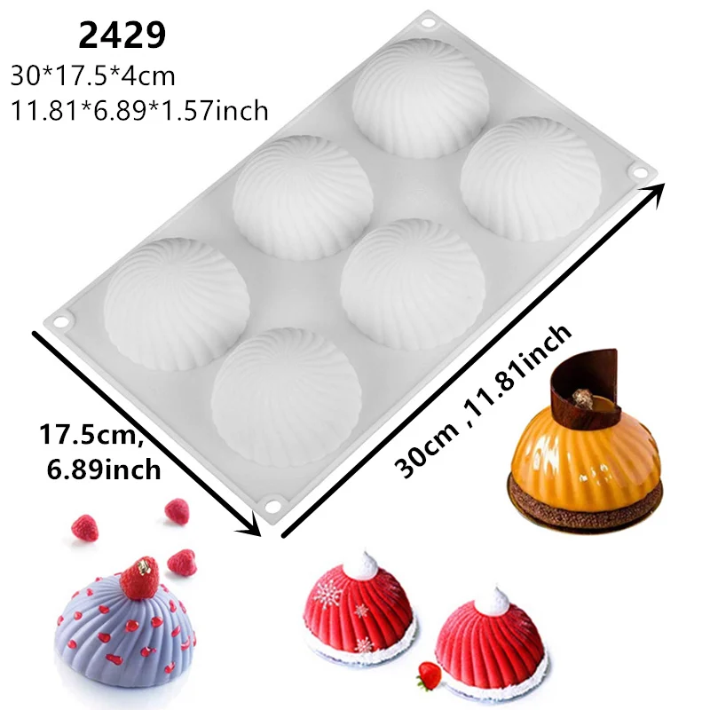 Силиконовая 3D форма для торта шифоновые формы шоколада в форме мусса|Формы