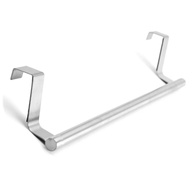 

Stainless Steel Towel Rack Bathroom Holder Stand Kitchen Cabinet Door Hanging Organizer Shelf Rag Bar