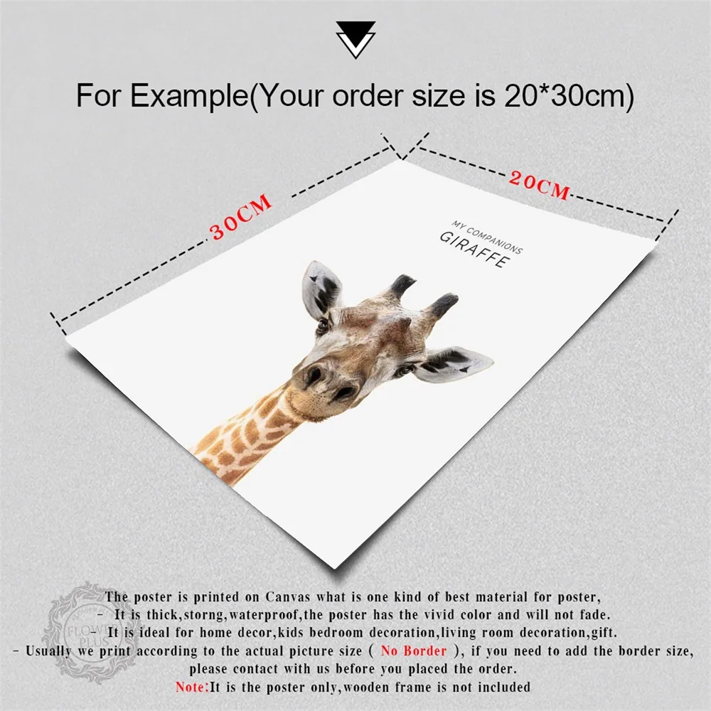

Giraffe Zebra Lion Elephant Animal Posters and Prints Canvas Art Painting Wall Art Nursery Decorative Picture Nordic Style Decor