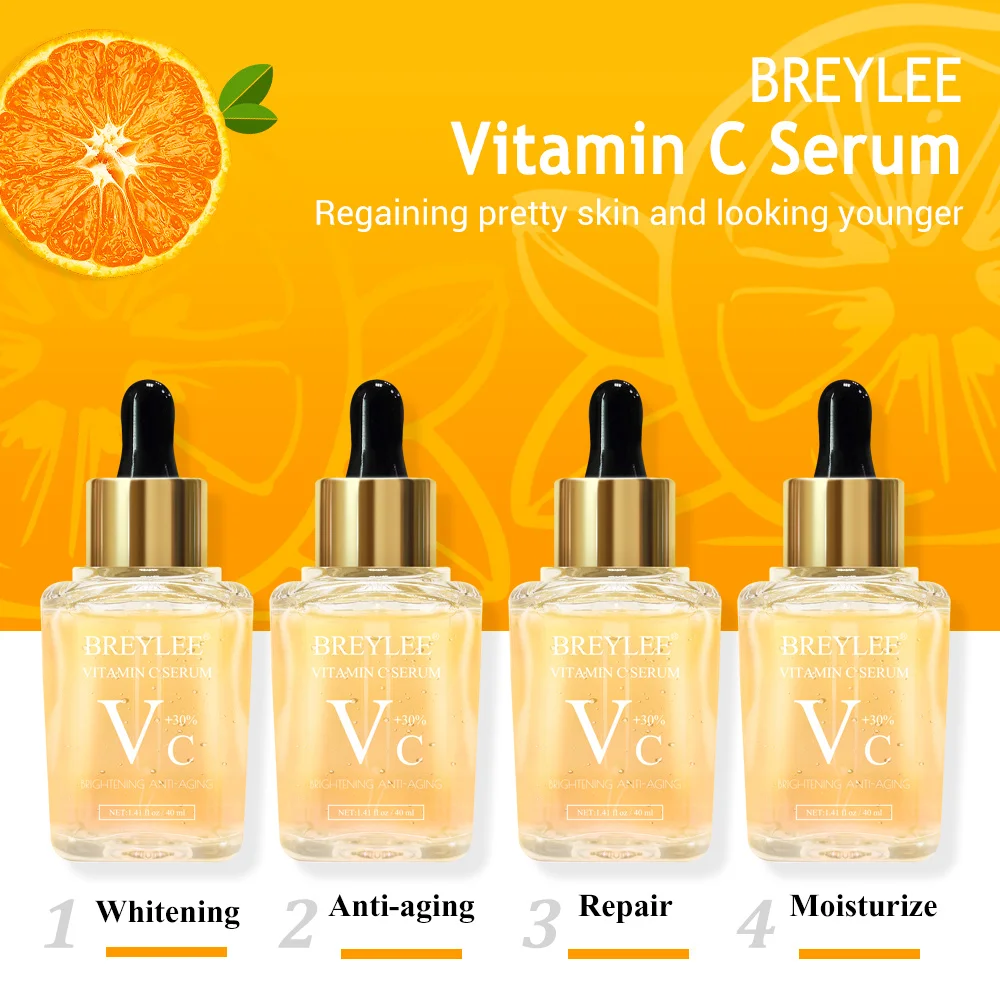 Увлажняющая антивозрастная Сыворотка для лица с витамином C и гиалуроновой