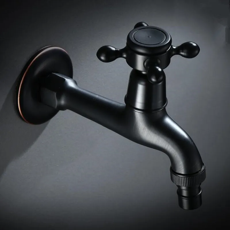 Латунный античный черный Внешний кран для стиральной машины Туалетные биде