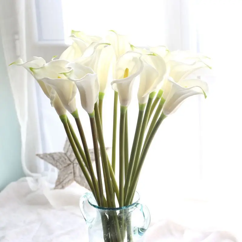 1 шт. Kunstmatige Bloemen broiloft Decoratie искусственные каллы Boeketten Thuis Herfst Kunstplanten Nep Flores