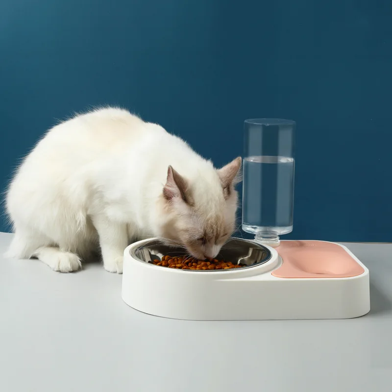 

Automatic Pet Feeder Water Dispenser Cat Dog Drinking Bowl Dogs Feeder Dish Cat Feeding Watering Supplies Food Water Bowl
