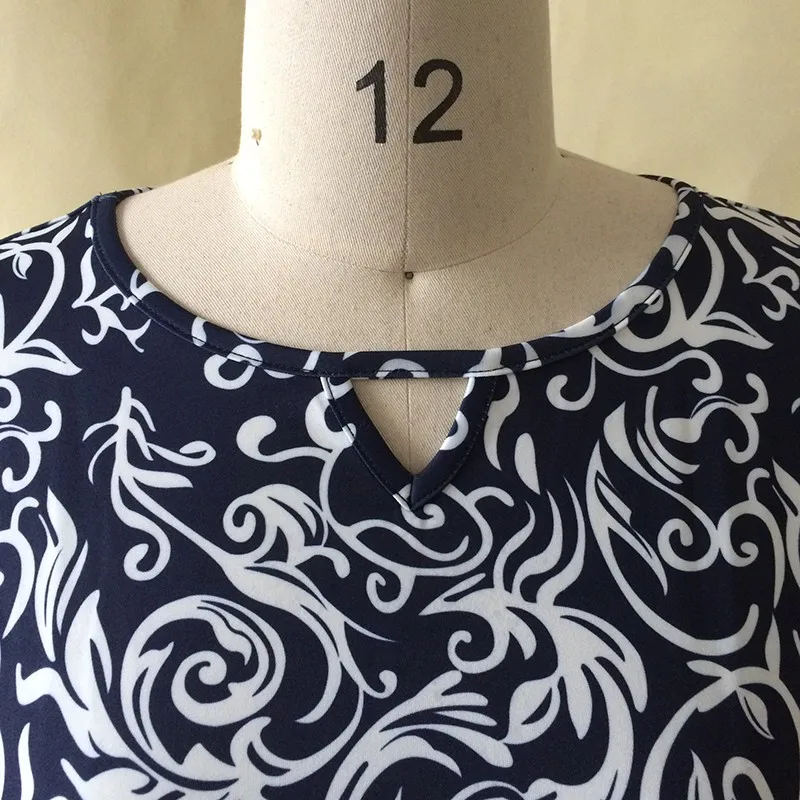 2020 женское модное коктейльное платье с круглым вырезом и принтом Клубная одежда