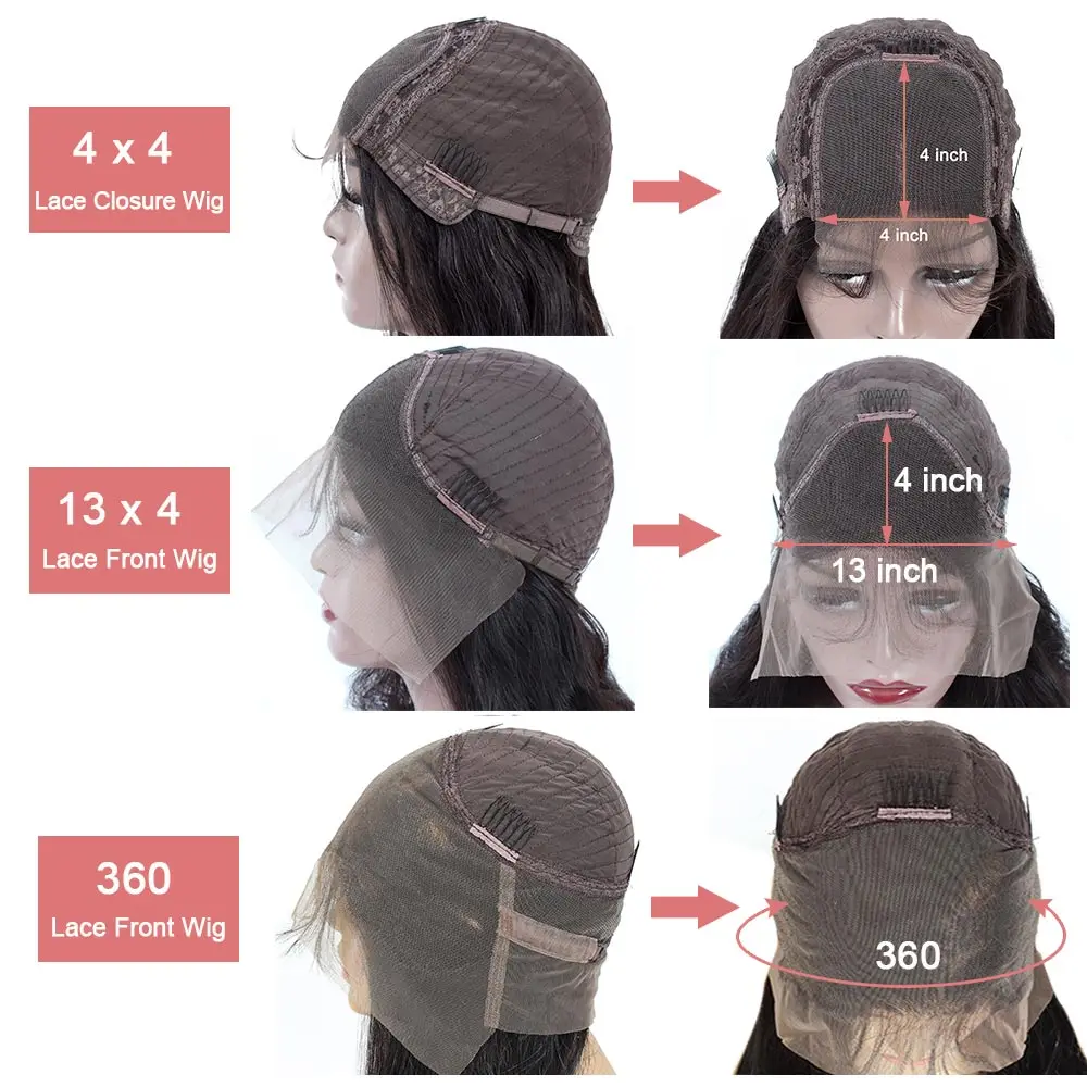 Парики LS hair 13x4 из человеческих волос на сетке бразильские волнистые парики с