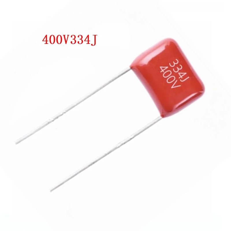 10 шт. 400V334J 0 33 мкФ шаг мм 400В 330NF 334 CBB полипропиленовый пленочный конденсатор |