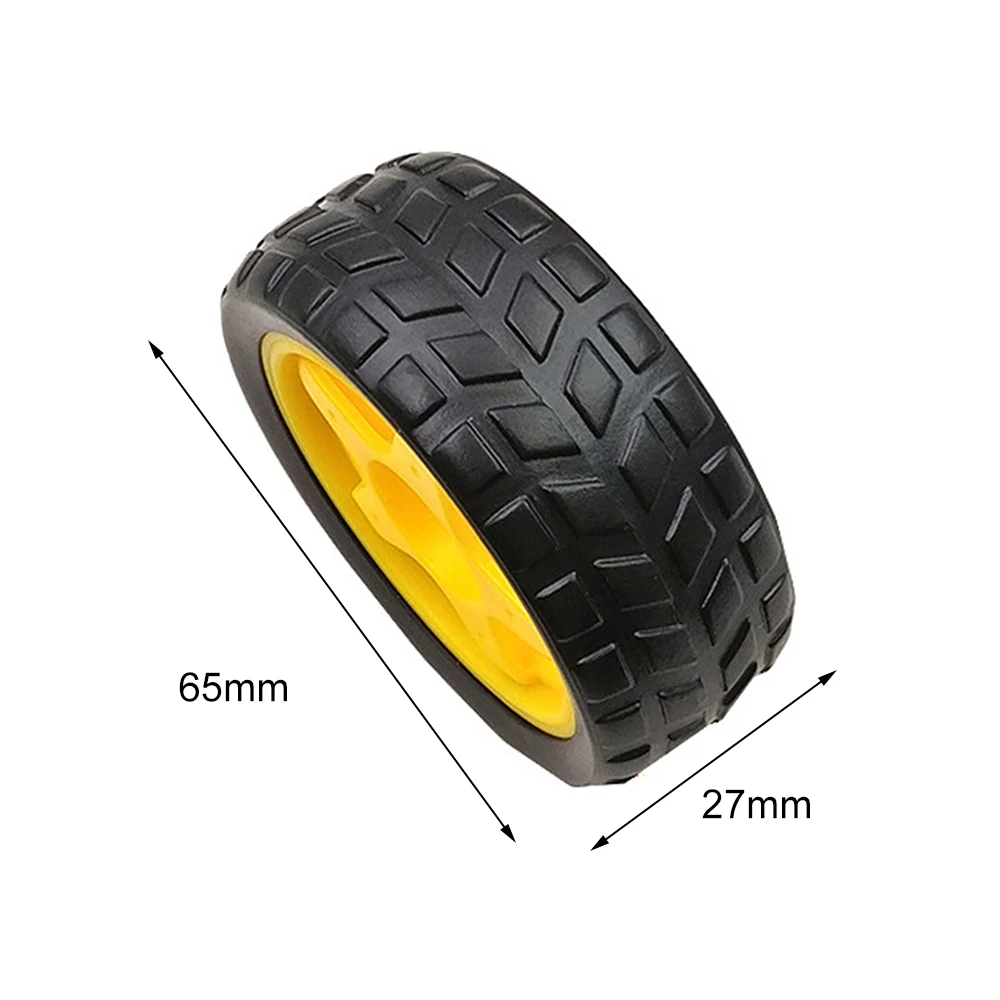 

Mini Smart Car Robot Plastic Tire Wheel with DC 3-6V Gear Motor for Arduino