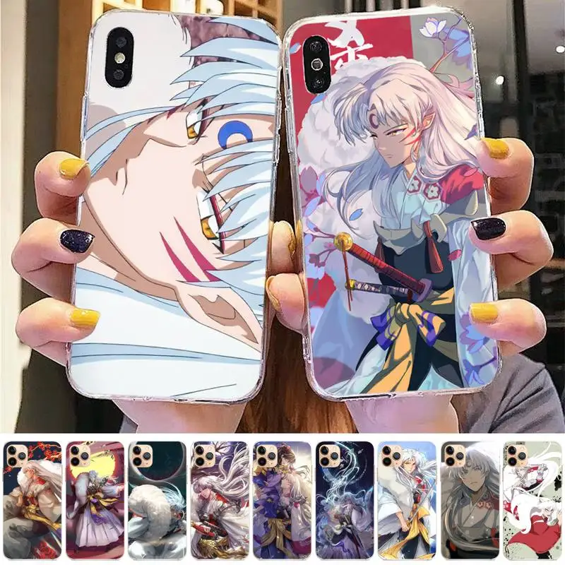 

Yinuoda Cute Japan Anime InuYasha Sesshomaru Kagome Phone Case for iPhone 11 12 pro XS MAX 8 7 6 6S Plus X 5S SE 2020 XR case