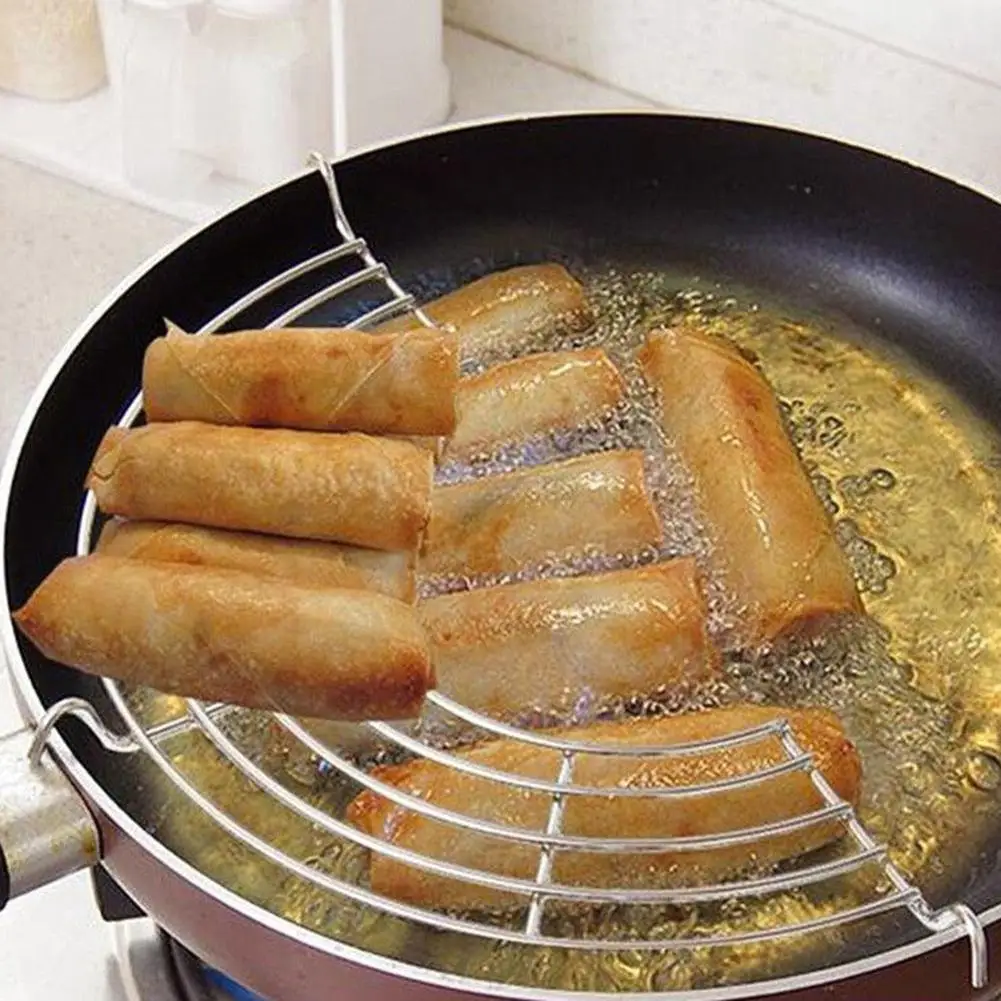 Прочная Антикоррозийная полукруглая полка для жарки из нержавеющей стали 24/26/28/30