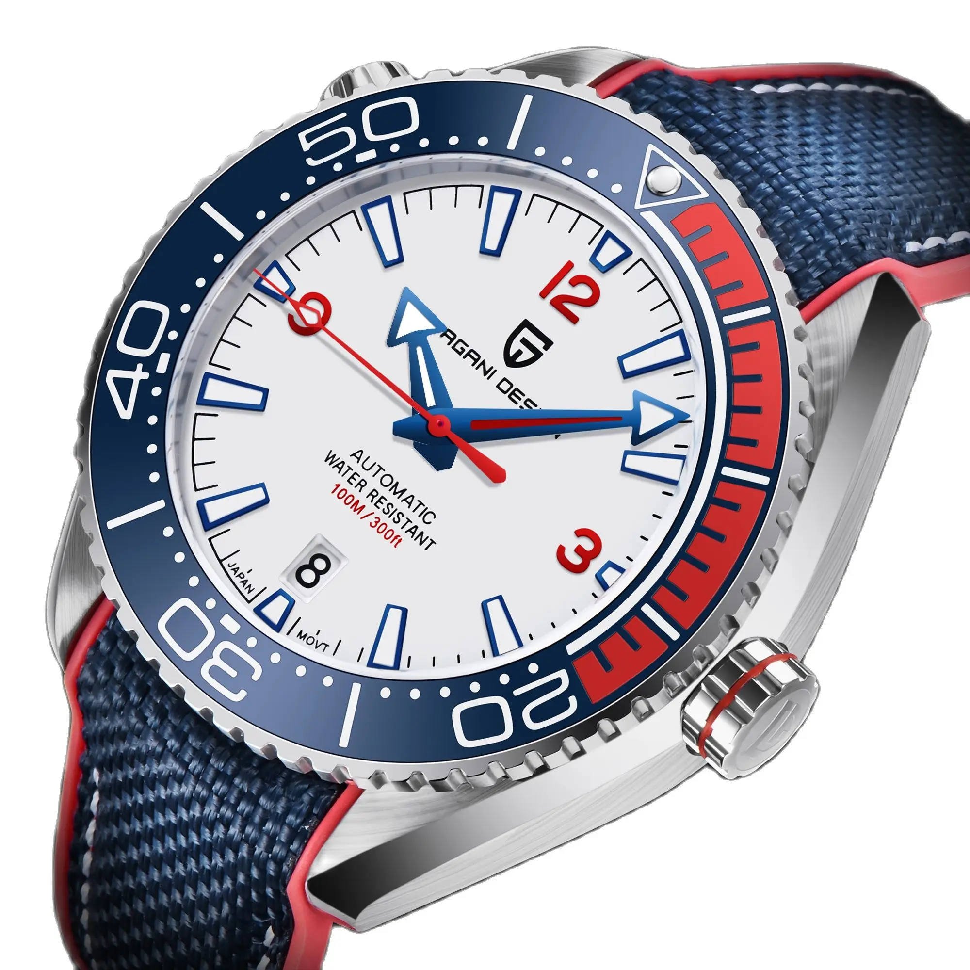 

Мужские автоматические механические часы с керамической рамкой, Водонепроницаемость 100 м NH35A Move Men t сапфировое стекло, мужские ручные часы