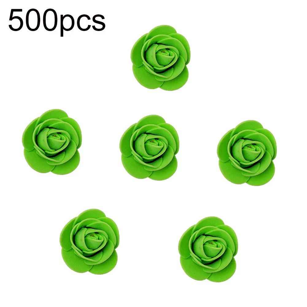 Новое поступление 500 шт 3,5 см ПЭ пена Искусственный цветок розы DIY медведь кукла Дворец бракосочетаний Декор