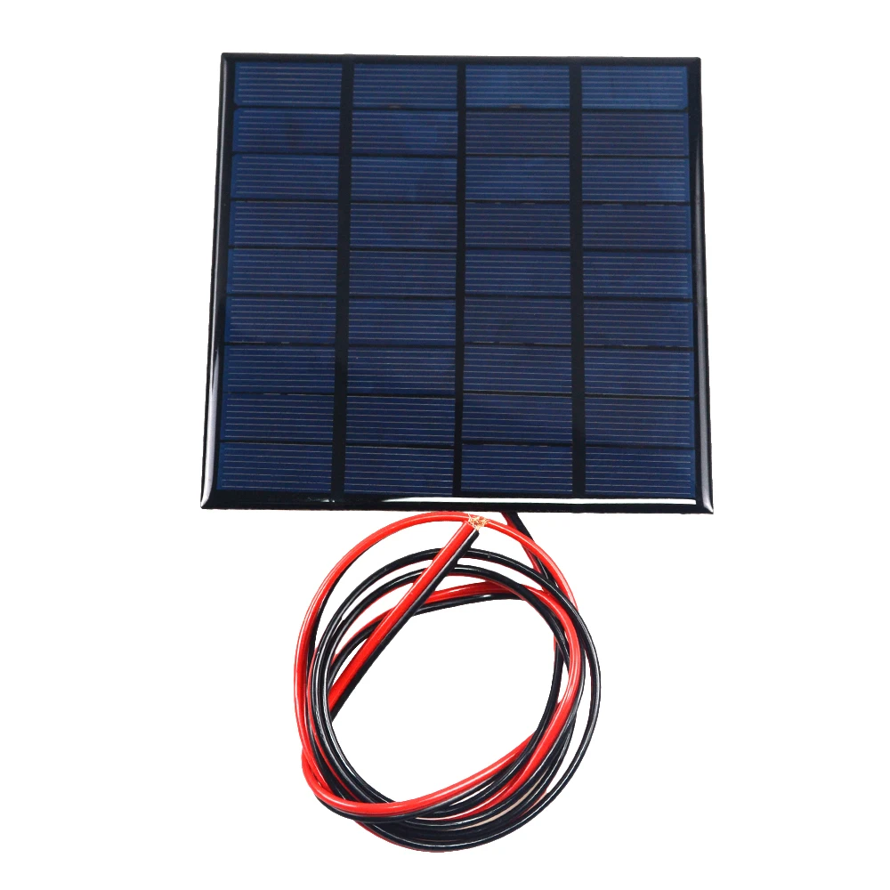 

1PCS 9V 2W Solar Panel With 100CM Wire Mini Solar System DIY For Battery Cell Phone Charger