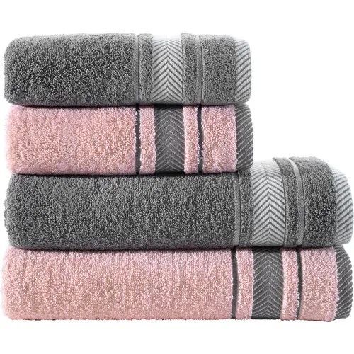

Nakksh Cotton 4'l Towel Set-Nare 100 cotton Turkish textile products