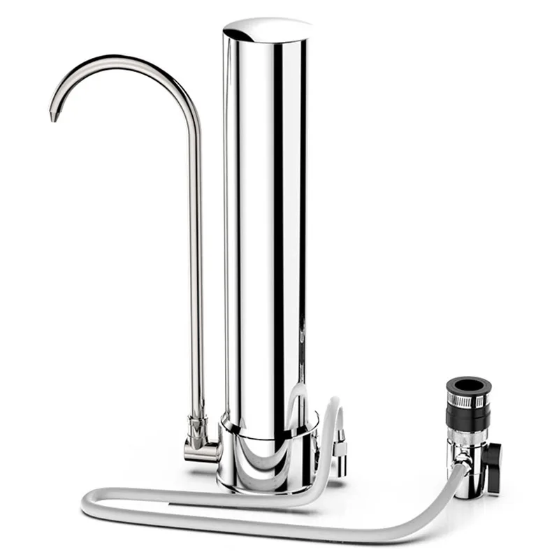 Water Filter Desktop Stainless Steel Purifier Faucet Healthy Ceramic Cartridge Kitchen Tap | Бытовая техника