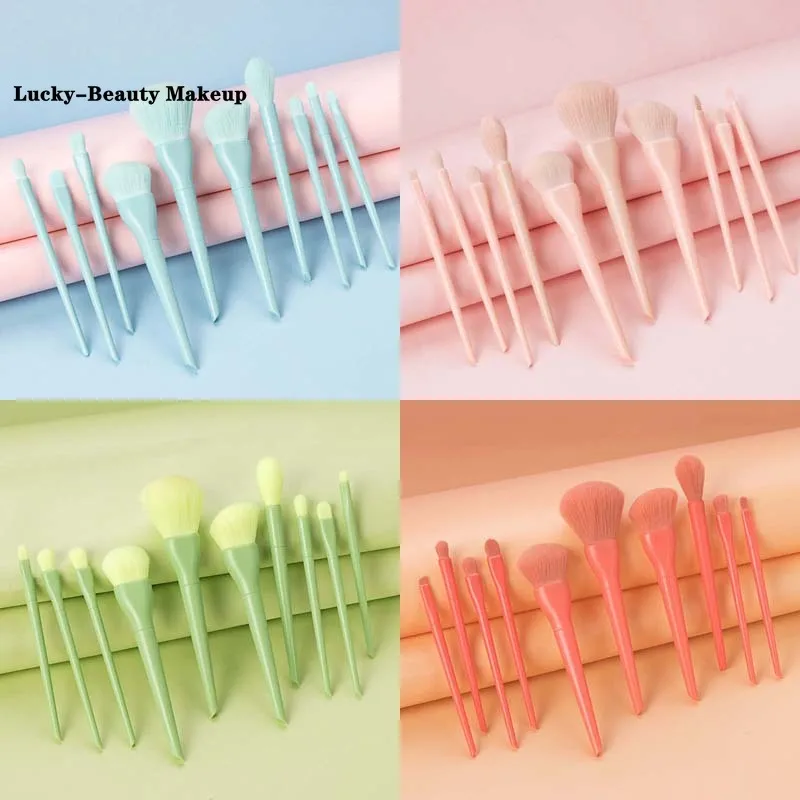 

10 шт., кисти для макияжа Lucky-Beauty