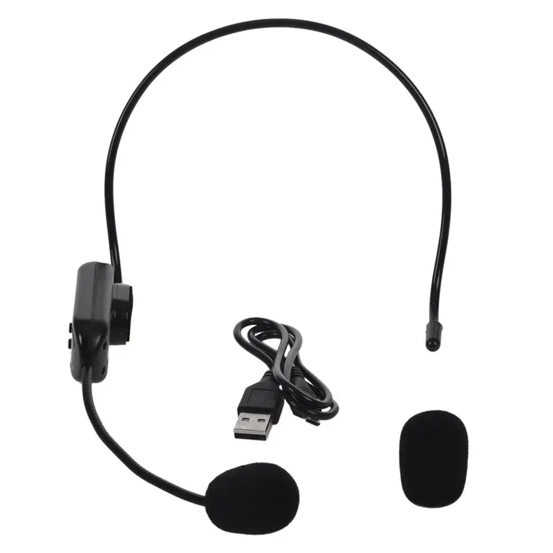 Мини-размер FM беспроводной микрофон гарнитура усилитель для учителя встроенный