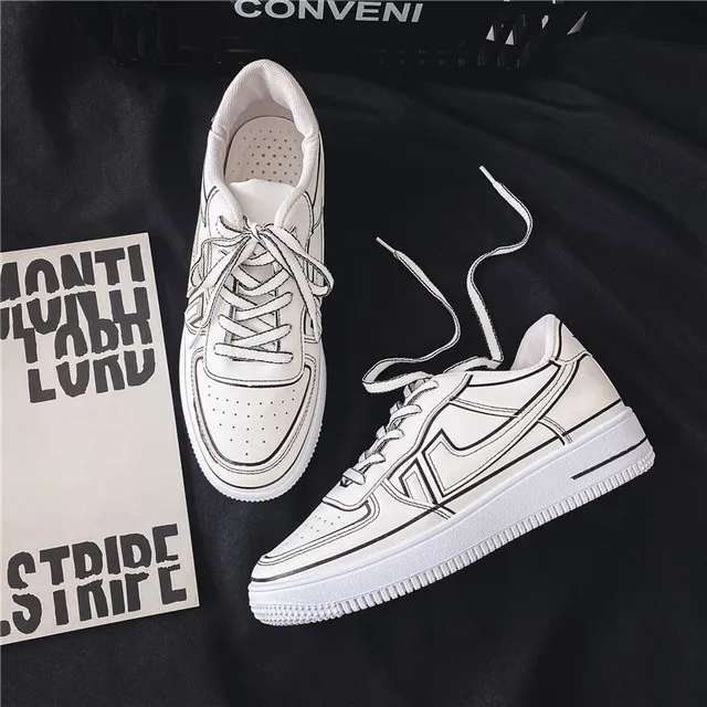 

Fashion Air Force One board shoes PU running shoes men breathable casual shoes high-quality sports shoes fitness men sneakers