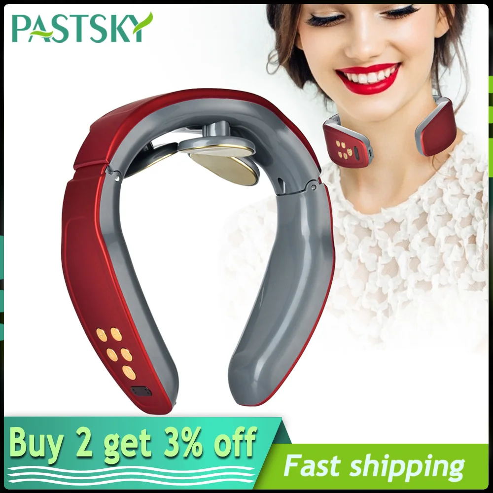 Умный Электрический импульсный массажер для шеи шейного позвонка