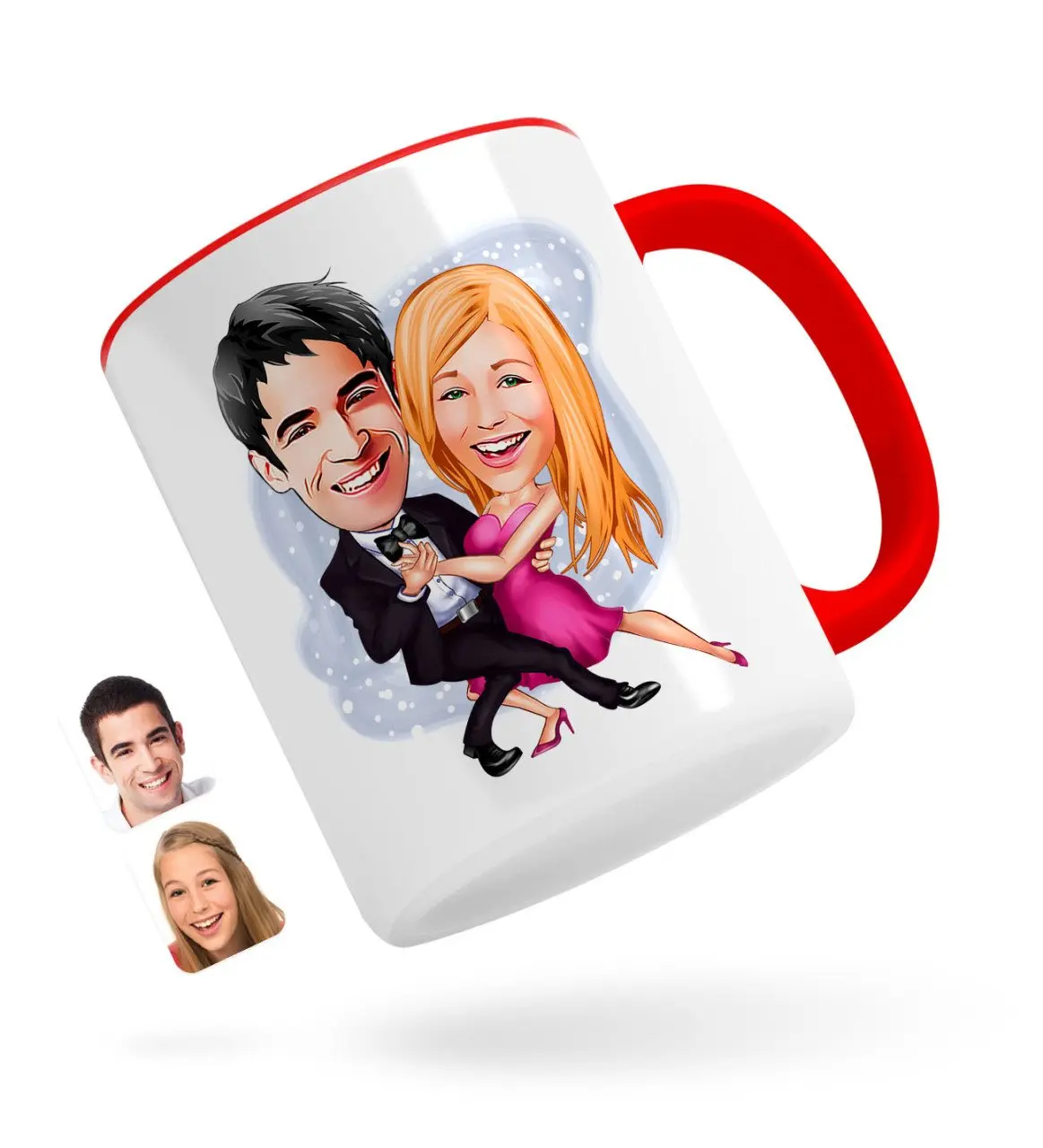 

Персонализированные Валентина карикатура Красного кружка Bardak-13