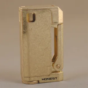 Ветрозащитная Зажигалка из чистой меди, кремневая Зажигалка в стиле ретро