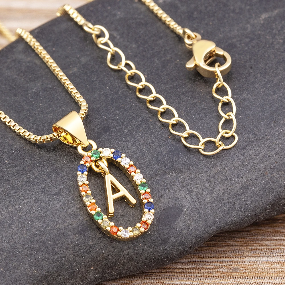 Новинка лидер продаж Длинная подвеска с буквами A - Z Initial M S C K цепочка A-Z ожерелье