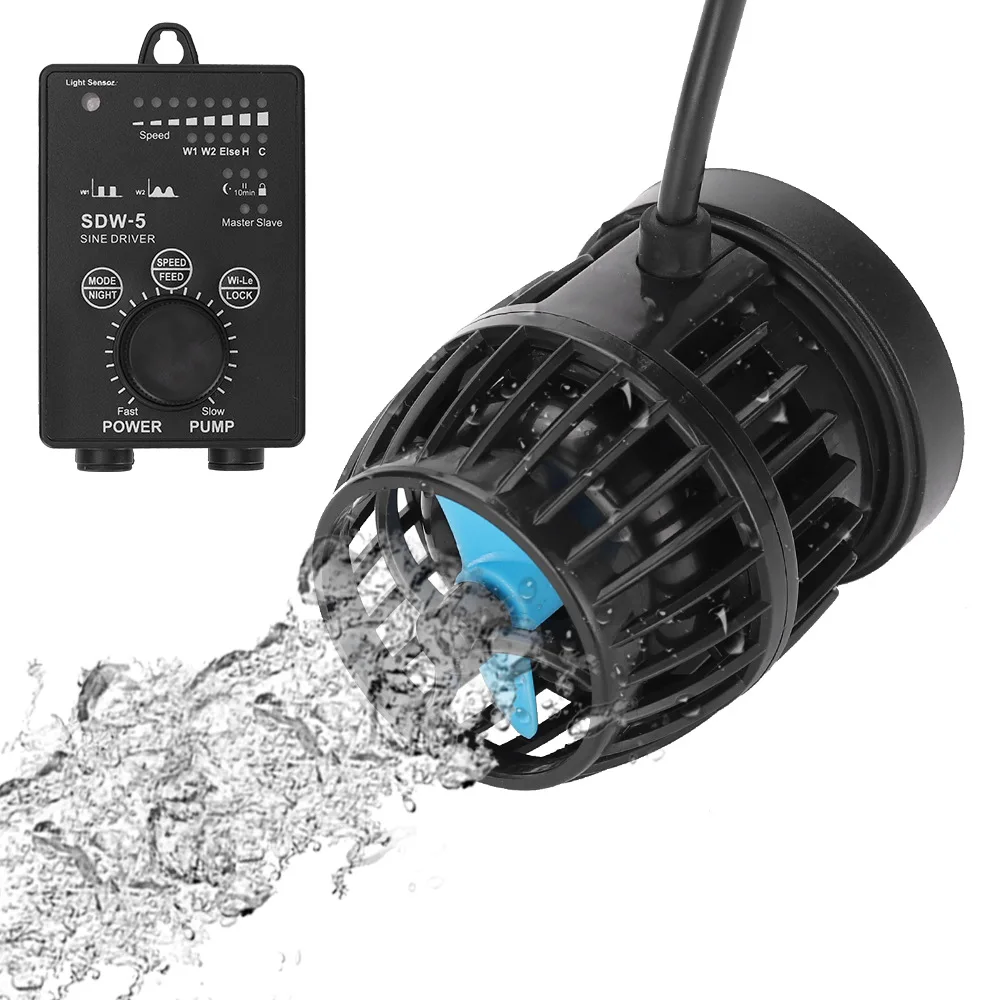 Jebao Wave Maker DW 5 9 16 SDW серии Mute аквариумных рыб коралловых бак водяной насос осевой