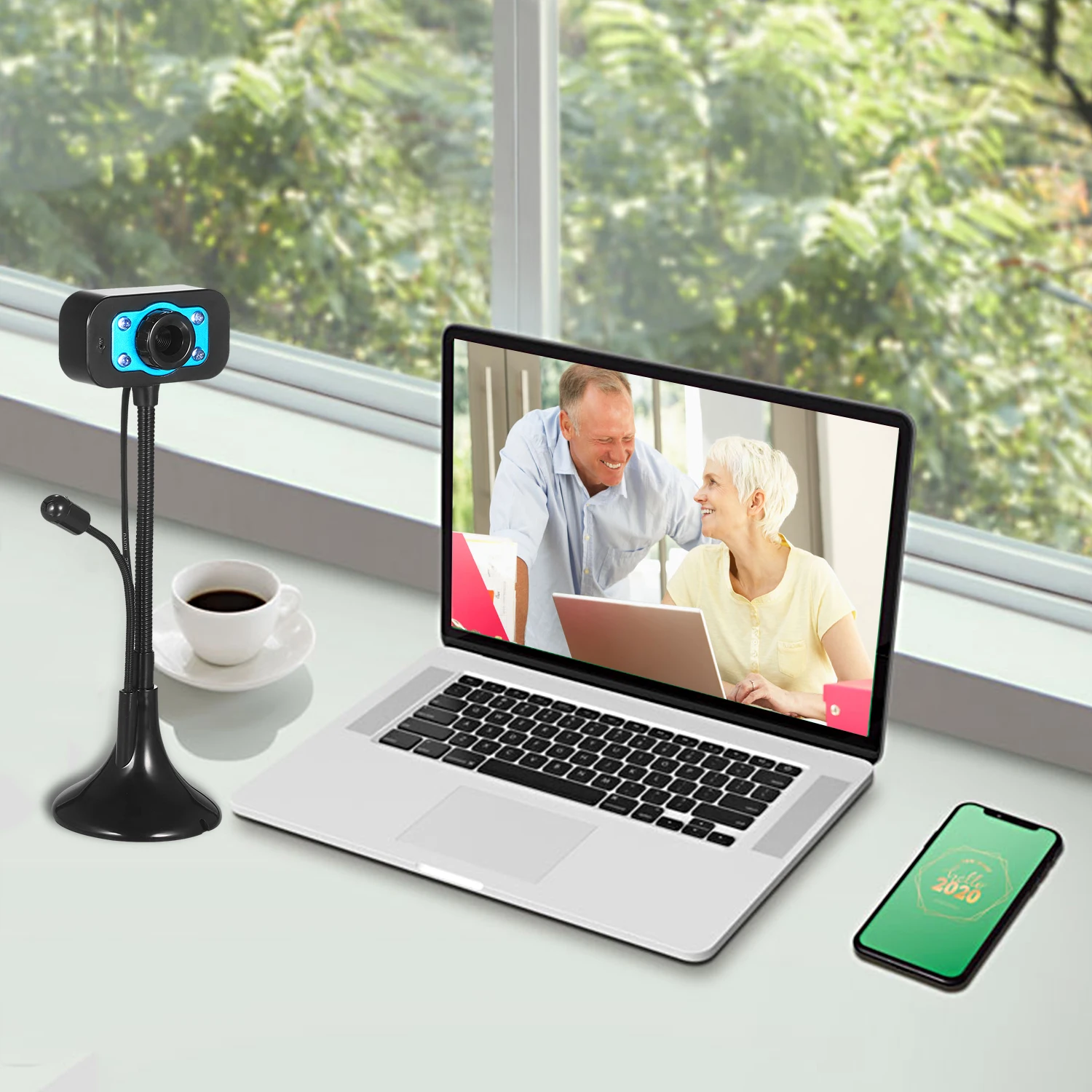 

Webcam hd USB Desktop Laptop pc Camera Video Calling web cam Camera with Mic Night Version Web Camera for pc Laptop Conference