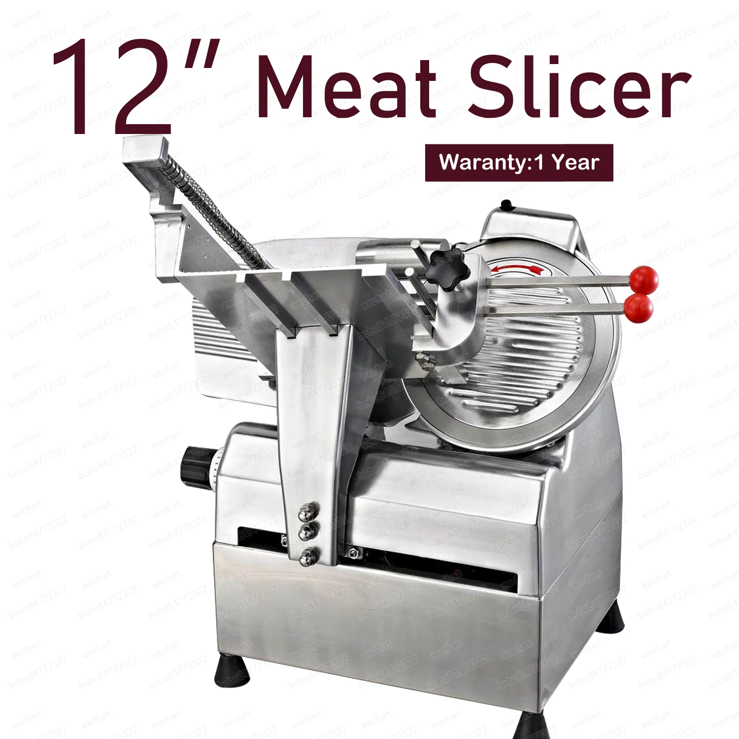 

12 Inch Electric Frozen Meat Slicer Machine Fully Automatic