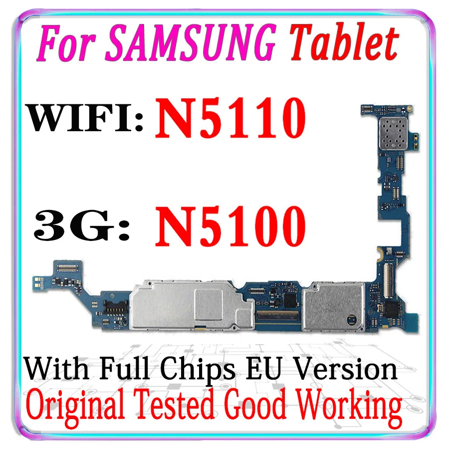 100% оригинальная разблокированная материнская плата для Samsung Galaxy Note 8 0 N5100 N5110 WiFi и