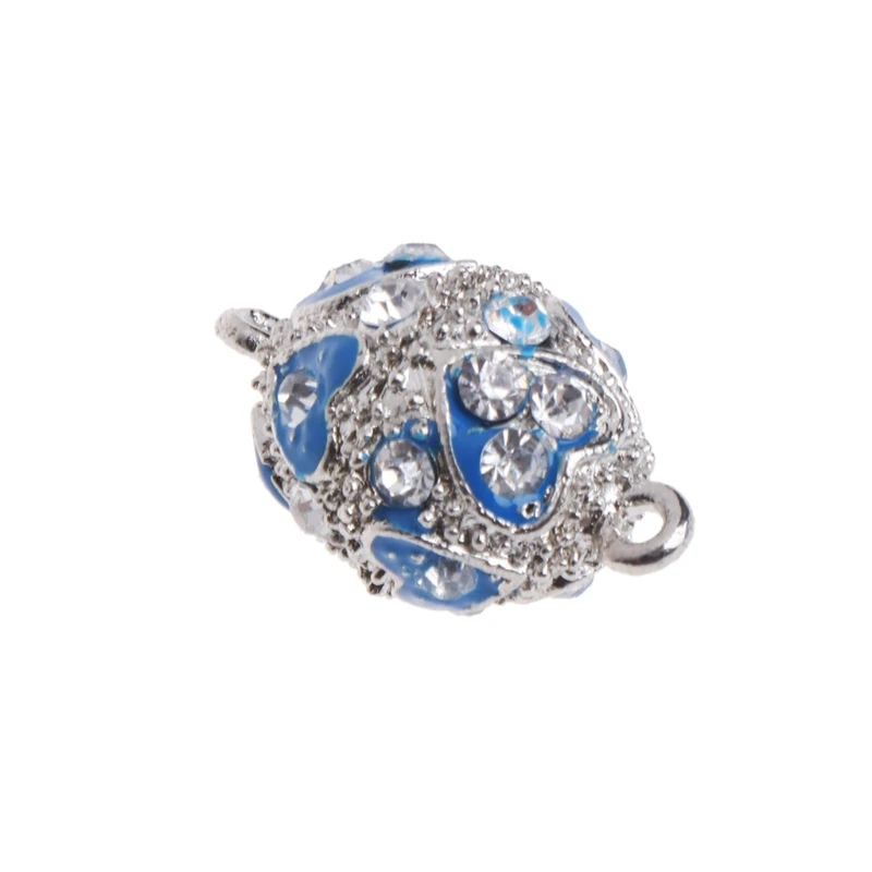 

4Pc 1Pc 22x13mm Magnetic Clasps With Heart Rhinestone Rugby Jewelry Accessories